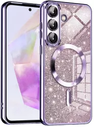Husa pentru Samsung Galaxy A36 5G - Techsuit Luxury Glitter MagSafe - Light Purple 