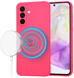 Husa pentru Samsung Galaxy A36 5G - Techsuit SoftFlex MagSafe - Hot Pink 