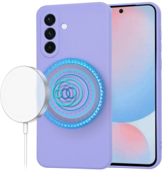 Husa pentru Samsung Galaxy A56 5G - Techsuit SoftFlex MagSafe - Light Purple 