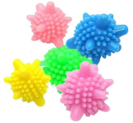 Set 5 bile anti-scamosare si inmuiere a rufelor pentru masina de spalat Gonga® Multicolor 