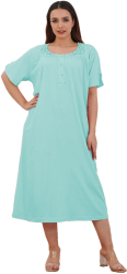 Camasa de noapte 2081 100 bumbac Bella Secret-Vernil-3XL INTL 