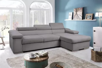 Coltar extensibila Monessa dreapta 270 cm Crown 18 Gri inchis 