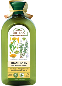 Sampon pentru par gras cu extract de galbenele si ulei de rozmarin 350ml 
