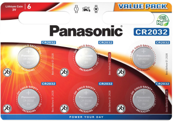 6 x baterie Panasonic Mini CR2032 Litiu 