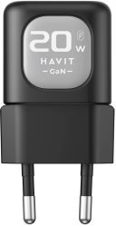 Acumulator pentru Priza 20W USB Type-C - Havit UC220 EU - Black / Gray 