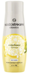 Concentrat sirop Soda Stream Elderflower Zero Flavour 440 ml Gonga® Galben 