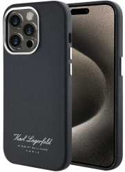 Husa iPhone 15 Pro Max - Karl Lagerfeld Hardcase Leather Hotel KLHCP15XPGWCMKHK - RSG 