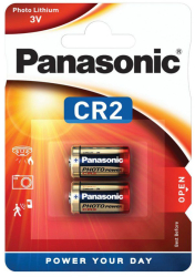 Set de 2 baterii foto litiu Panasonic CR2 