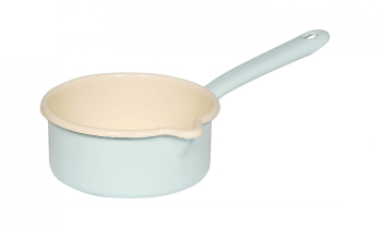 Cratita cu maner emailat Riess 0036-006 0.75L turcoaz - RESIGILAT 