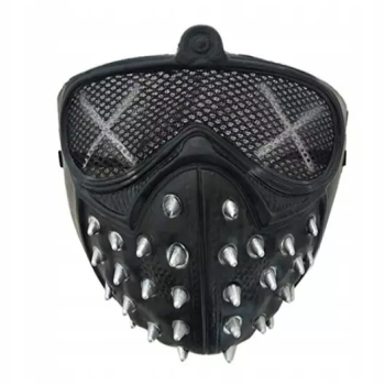 Masca pentru fata model Watch Dogs 2 cu tinte Negru 