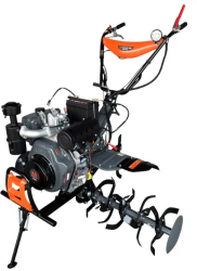 Motocultor TDK1100 Evotools PLUS Motor Diesel KAMA Pornire Electrica cu Roti de Transport 