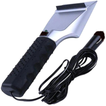 Racleta electrica pentru bricheta auto metal/plastic negru 27 cm 
