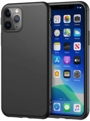 Husa compatibila iPhone 11 Pro Max - Silicon ultraslim gel suprafata mata NEAGRA - Gekko Mobile 