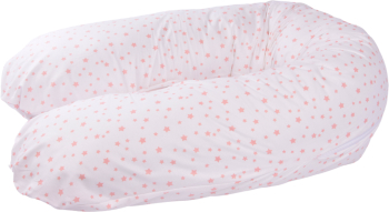 Perna gravide multifunctionala 3 in 1 bumbac 100 model stelute roz 