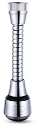 Prelungitor universal flexibil 360° ABS/Inox 2 x 150 x 35 mm Argintiu 