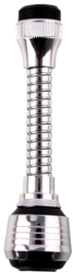 Racord prelungitor flexibil la 360 material otel inoxidabil dimensiune 16 cm 2 tipuri de presiune utlizare baie si bucatarie culoare ar 