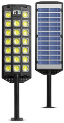 Spot solar de perete - 520 LED SMD - 3000 lm - 20W - 4500 mAh - IP65 