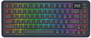 Tastatura gaming mecanica Bluetooth cu si fara fir Redragon Flekact Pro Neagra iluminare RGB K708-RGB-PRO