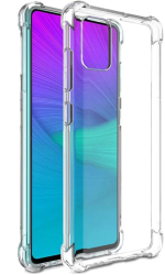 Husa pentru Samsung A51 - Antisoc Silicon cu spate rigid plastifiat colturi Anti Drop Gekko Clear 