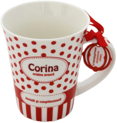 Cana din portelan personalizata Corina 