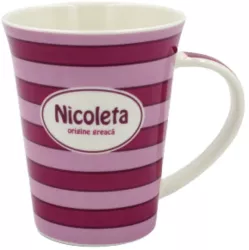 Cana din portelan personalizata Nicoleta 