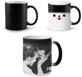 Cana magica personalizata cu poza sau text 330 ml Ceramica Cutie Cadou 