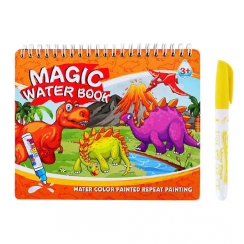 Carte de colorat Dinozauri-water magic 