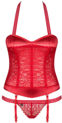 Flameria - Set lenjerie intima rosu L/XL 
