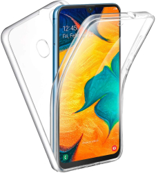 Husa pentru Samsung A20 E A202 A20 Lite - Full Body 360 Fata+Spate - silicon+plastic Transparenta Gekko Mobile 