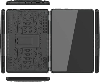 Husa Sigloo pentru tableta Huawei MediaPad T3 10 9.6 inch Heavy Duty Rugged Armor stand incorporat Black 