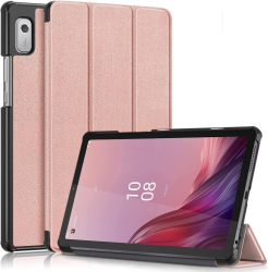 Husa Slim Sigloo Smart Cover Trifold pentru tableta Lenovo Tab M9 TB-310FU 9 inch Rose Gold 