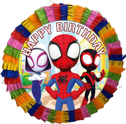 Pinata pentru petreceri 35 cm multicolora model Spidey mini SpiderMan 