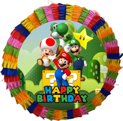 Pinata pentru petreceri 35 cm multicolora model Super Marion 2 