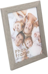 Rama Foto Decorativa din Lemn Gri 13x18cm 
