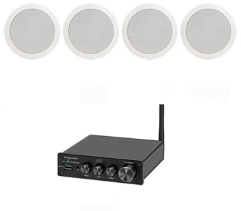 Sistem sonorizare 4 boxe tavan cu bluetooth