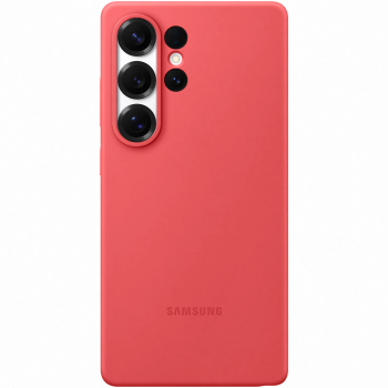 Husa de protectie Samsung Silicone Case pentru Galaxy S25 Ultra Red 