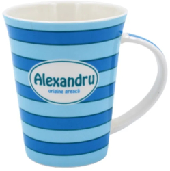 Cana din portelan personalizata Alexandru 
