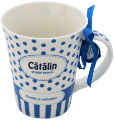Cana din portelan personalizata Catalin 
