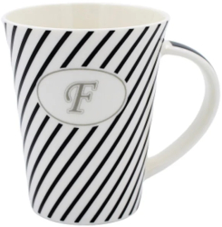 Cana din portelan personalizata cu litera & F& 