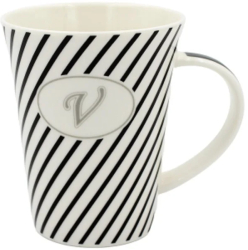 Cana din portelan personalizata cu litera & V& 