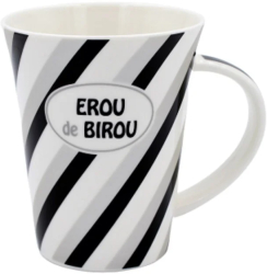 Cana din portelan personalizata cu mesaj & EROU de BIROU& 