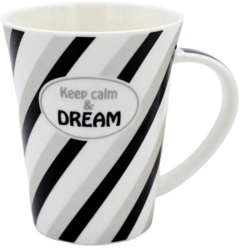 Cana din portelan personalizata cu mesaj & Keep calm and DREAM& 