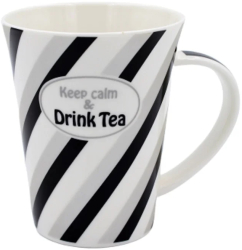 Cana din portelan personalizata cu mesaj & Keep calm and Drink Tea& 