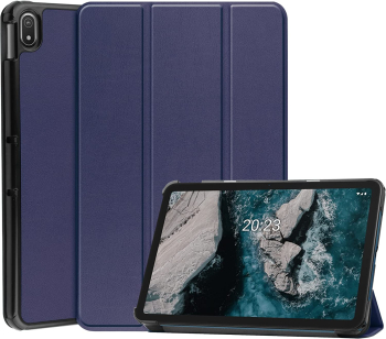 Husa Slim Sigloo Smart Cover Trifold pentru tableta Nokia T21 2022 10 4inch model Dark Blue 