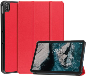 Husa Slim Sigloo Smart Cover Trifold pentru tableta Nokia T21 2022 10.4inch model Red 