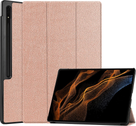Husa Slim Sigloo Smart Cover Trifold pentru tableta Samsung Galaxy Tab S8 X700/X706 /S7 T870/T875/T876B 11inch 2020-2022 model Rose 