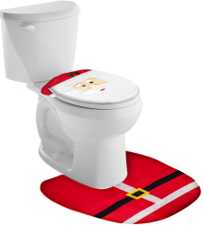 Set covoare de baie pentru Craciun Santa Clause 503014 
