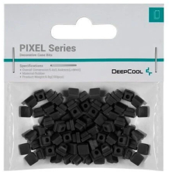 Accesoriu decorativ pentru carcasa DeepCool „PIXEL BK” silicon 5.4×5.4x4mm pachet 100 buc negru 