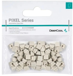 Accesoriu decorativ pentru carcasa DeepCool „PIXEL GY” silicon 5.4×5.4x4mm pachet 100 buc gri 