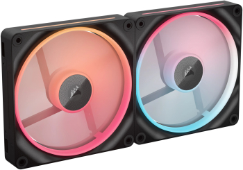 Ventilatoare CORSAIR iCUE LINK LX140-R RGB BLACK dual pack 